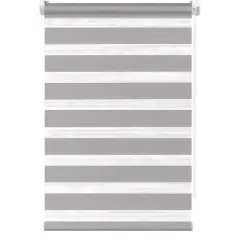 Рулонные жалюзи День-Ночь easy fix 60*160 светло-серый