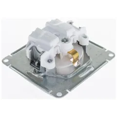 Розетка 2P+E GLOSSA алюм. GSL000343  (1063747)