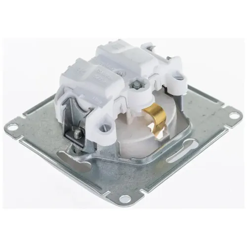 Розетка 2P+E GLOSSA алюм. GSL000343  (1063747)