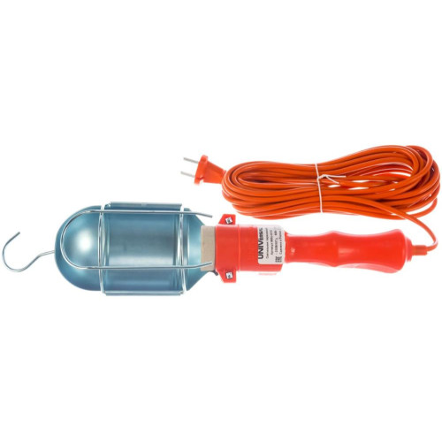 Светильник-переноска (ЛН) 10м Е27 230В IP20 метал. реш.+ выкл.UNIVERSAL