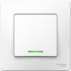 Выключатель 1-кл BLANCA 10А  с подсветкой бел. SchE BLNVS010111