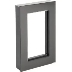 Рамка 2-пост Катрин (без перемычки) стекло графит GFR00-7012-06