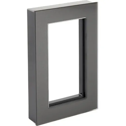 Рамка 2-пост Катрин (без перемычки) стекло графит GFR00-7012-06