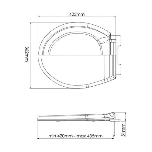 Сиденье для унитаза OSKAR 2072