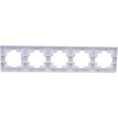 Рамка 5-пост UNIVersal Афина белый A1042