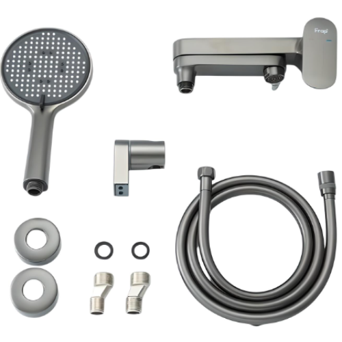 Смеситель для ванны FRAP F3285-9, оружейная сталь ф 40