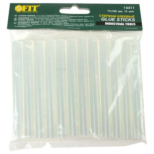 Стержни клеевые FIT 11*100 мм, 12 шт (14411)