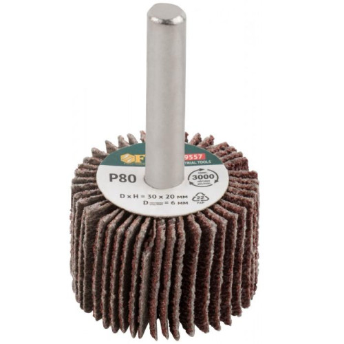 Круг лепестковый д/дрели FIT 30х20х6 мм P 80 (39557)