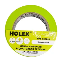 Скотч малярный HOLEX жаро-водостойкий 36ммх50м (HAS-382260)