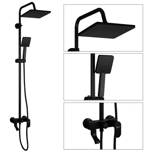 Душевая стойка FRUD R24001-6 чёрная