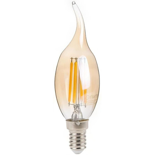 Лампа E14 светодиод.6Вт 3000К ЮПИТЕР филамент свеча на ветру