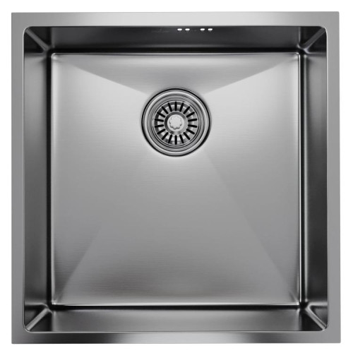 Мойка нерж. подст.монтаж MIXLINE PRO 50х50 тол. 3 мм, сатин, с сифоном