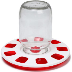 Поилка для домашней птицы под банку и бутылку, d = 220 мм (3593424)