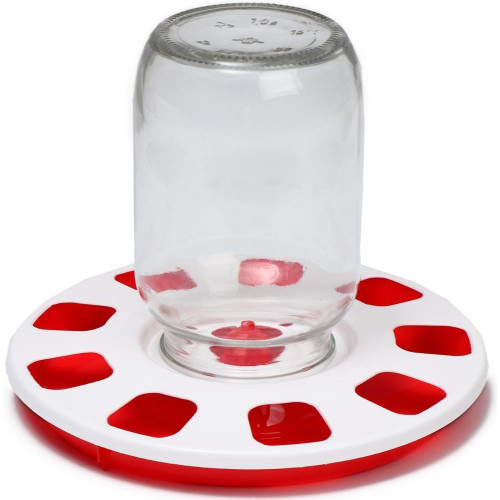 Поилка для домашней птицы под банку и бутылку, d = 220 мм (3593424)