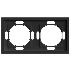 Рамка 2-пост ЭМИЛИ черный PFR00-5002-05