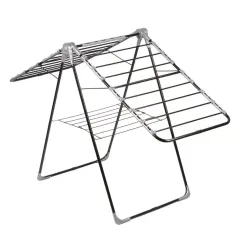 Сушилка для белья напольная DOGRULAR 15,5м, 107,5х59х90см, Миа бабочка, черная 313102 (508456)