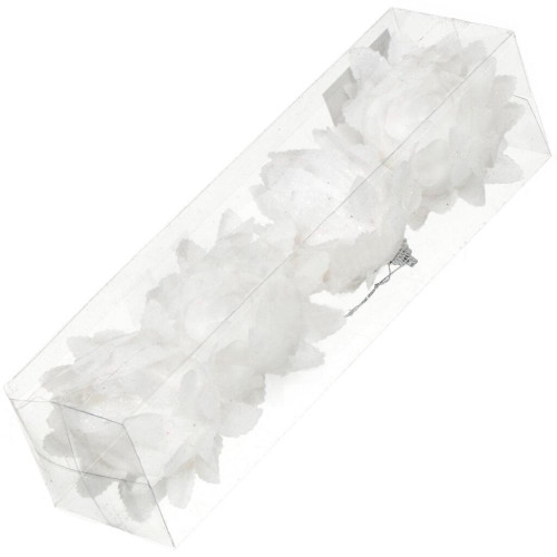 Шары новогодние набор 4шт 7см шишка, белый (SYPMA-1120146)