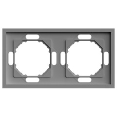 Рамка 2-пост ЭМИЛИ платиново-серый PFR00-5002-10