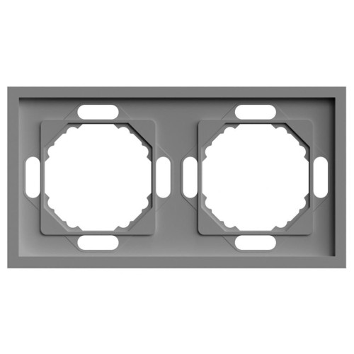 Рамка 2-пост ЭМИЛИ платиново-серый PFR00-5002-10