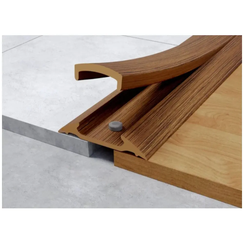 Порог с кабель-каналом 42мм 1,6 Дуб темный ПВХ (ПМК42-1,6 217 ИДЕАЛ)