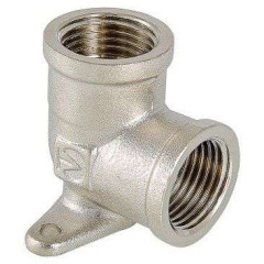 Уголок латунный никелированный VT ф 1/2