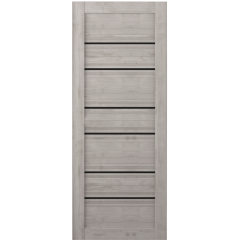 /Дверное полотно Техас ДО 80 графит, покрытие Soft Touch (Фрегат) (черное ) БРАК!!