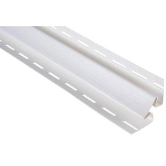 АЛЬТА планка к сайдингу угол ВНУТРЕННИЙ 3 м Белый