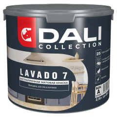 Краска в/д DALI COLLECTION LAVADO 7 для стен и потолков 2,5л База А