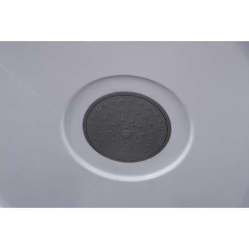 Душевая кабина EVA GOLD 100х100см низ. поддон, чёрное. заднее стекло, F101BS (3кор.)