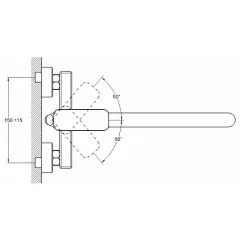 Смеситель для кухни G-LAUF NEB4-A123, ф 35