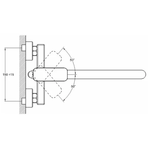 Смеситель для кухни G-LAUF NEB4-A123, ф 35