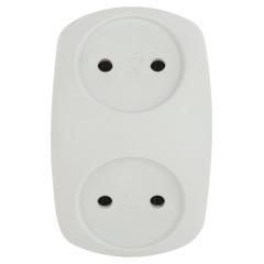 Разветвитель сетевой 2-м SPx-2-W без заземл. 10А бел. Эра Б0053480