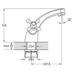 Смеситель для умывальника G-LAUF QMT1-A722