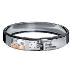 Дымоход хомут обжимной 0,5мм Ф115 нержавеющая сталь (Феррум)