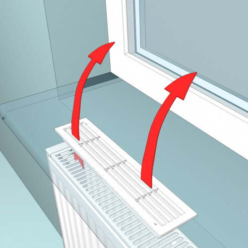 Решетка пластмассовая переточная двухсторонняя 4409ДП кор.
