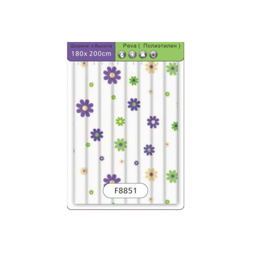 Шторка для ванной FRAP F8851 180x200cм