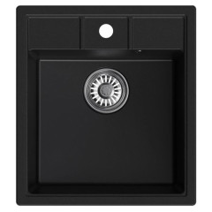 Мойка комп. MIXLINE ML-GM28 450х500x190мм, черная (308), сифон