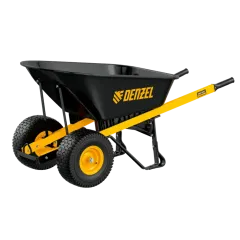 Тачка садово-строительная 140л/250кг Denzel 2-х колесная 15х6.00-6, усиленная (69000)