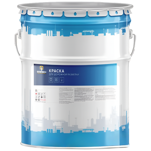 Краска ФАРБЕН IND для Дорожной Разметки Белая 25 кг