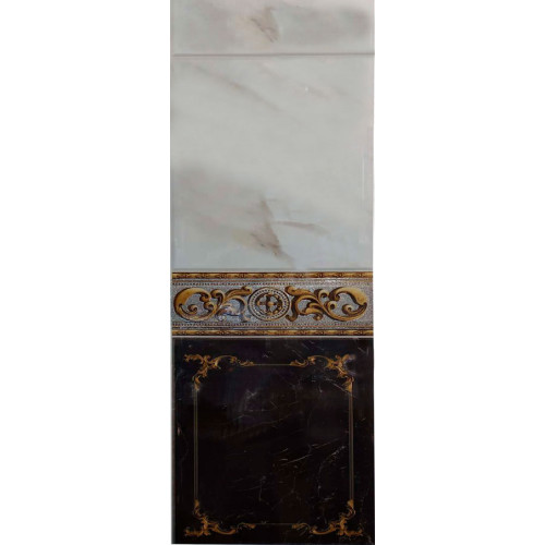 Панель ПВХ Unique 2,7*0,25*8 Черный с глиттером (лазерная печать) (12)