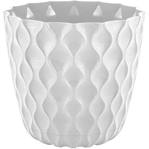 Горшок для цветов 1,4 л белоснежный жасмин INGREEN WAVE (IG650110048)