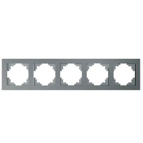 Рамка 5-пост Катрин серебро PFR00-7005-03