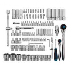 Набор инструментов GROSS 109 пр., 120 зубьев, CrV, 1/4, 1/2 (14155)