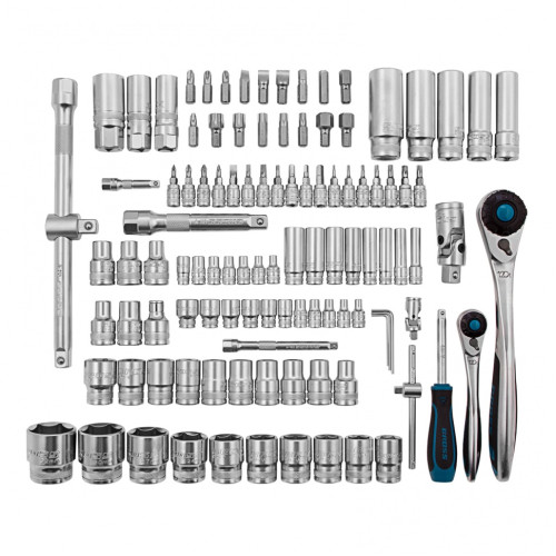 Набор инструментов GROSS 109 пр., 120 зубьев, CrV, 1/4, 1/2 (14155)