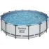 Бассейн каркасный Bestway Steel Pro Max 488х122см, 19480л, фил.-насос 5678л/ч, лестница, тент 5612Z BW