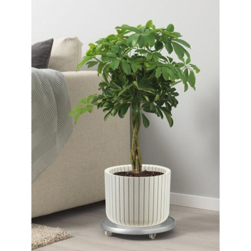 Горшок для цветов 8 л 25х20 см белый ротанг Idea Шато М 3039