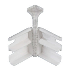 Угол внутренний для вспененного плинтуса Классик Софт 80мм/Дуб айсберг 081