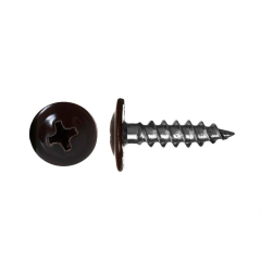 Саморез прессшайба острый 4,2х16 (8019) серо-корич.