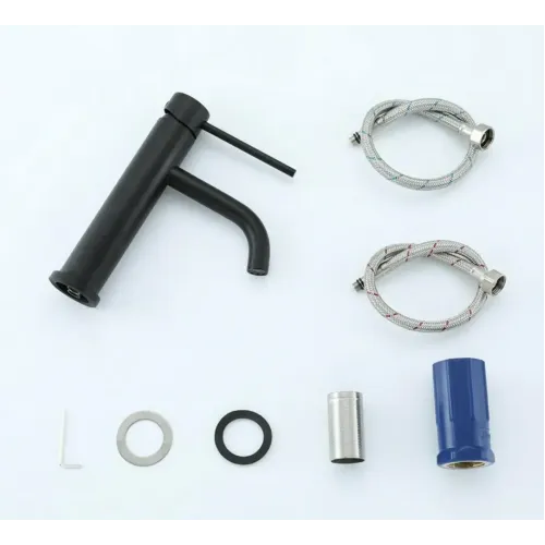 Смеситель для умывальника FRAP F10807-6, чёрный