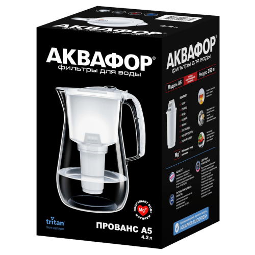 Кувшин АКВАФОР Прованс А5 белый арт.519168